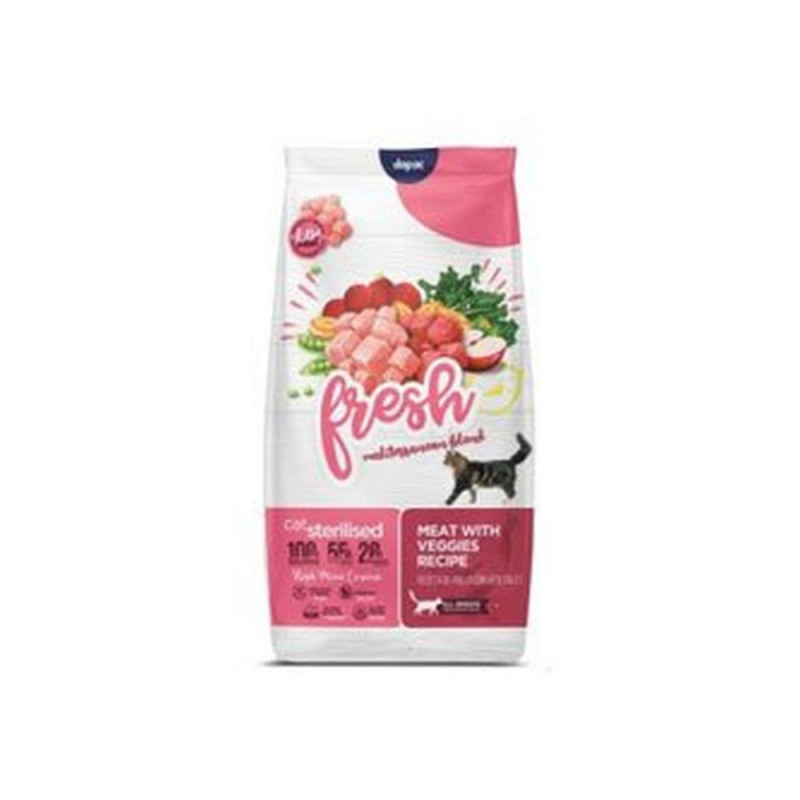 PIENSO FRESH MEDITERRANEAN CAT STERILISED 6 Kg.