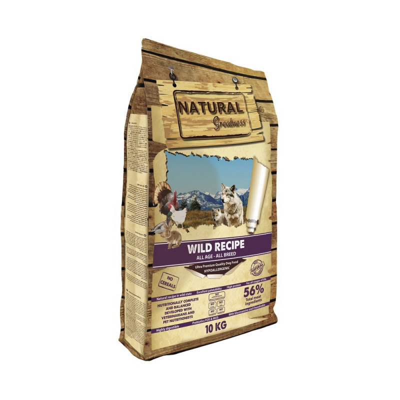 PIENSO DOG RECETA SALVAJE 10 KG NATURAL GREATNESS