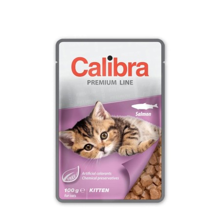 CALIBRA POUCHES KITTEN SALMÓN 100g