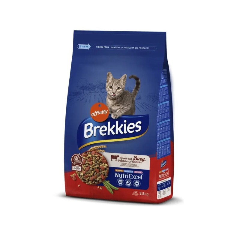 BREKKIES EXCEL FELINE ADULT BUEY 3,5KG