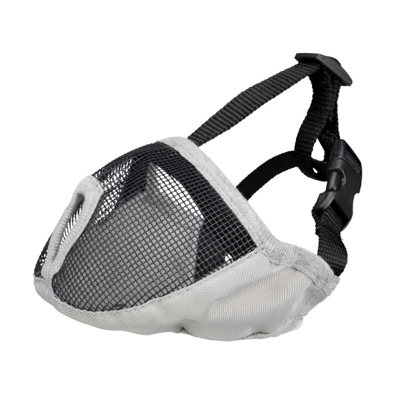 Bozal para Hocico Corto, Poliéster, S-15 cm, GrisBozal para Hocico Corto, Poliéster, S-M, 20 cm, Gris