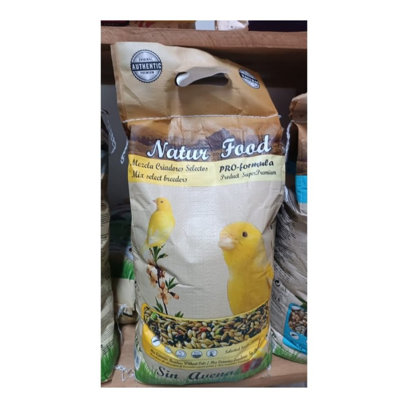 MEZCLA SEMILLAS CANARIOS Y JILGUEROS  SIN AVENA 5 KG