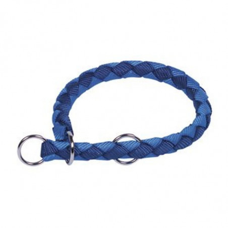COLLAR NYLON REDONDO AZULES T-L