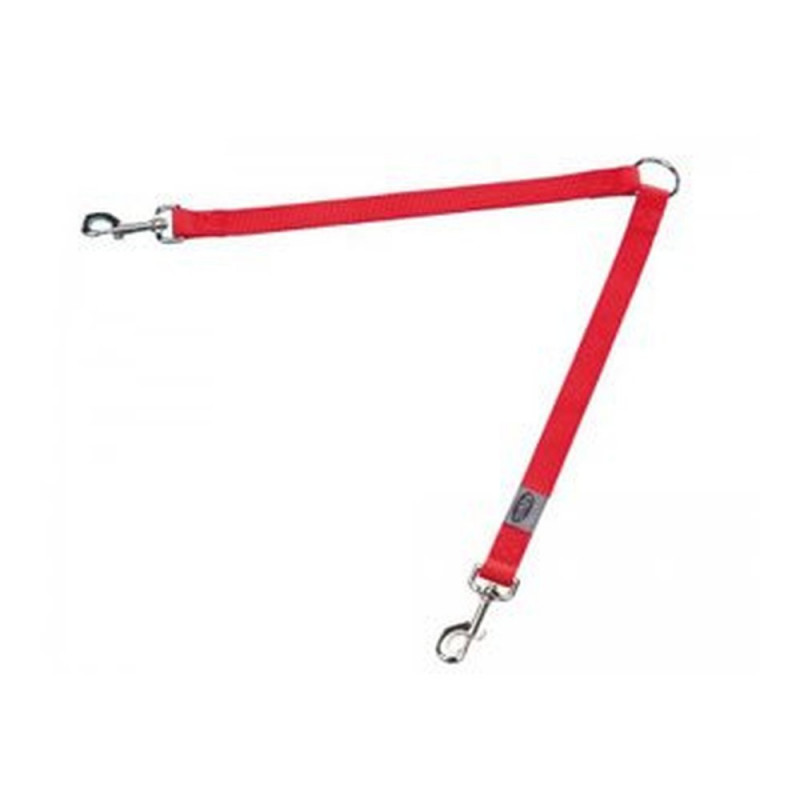 ACOPLE NYLON 2 PERROS ROJO 45 cm